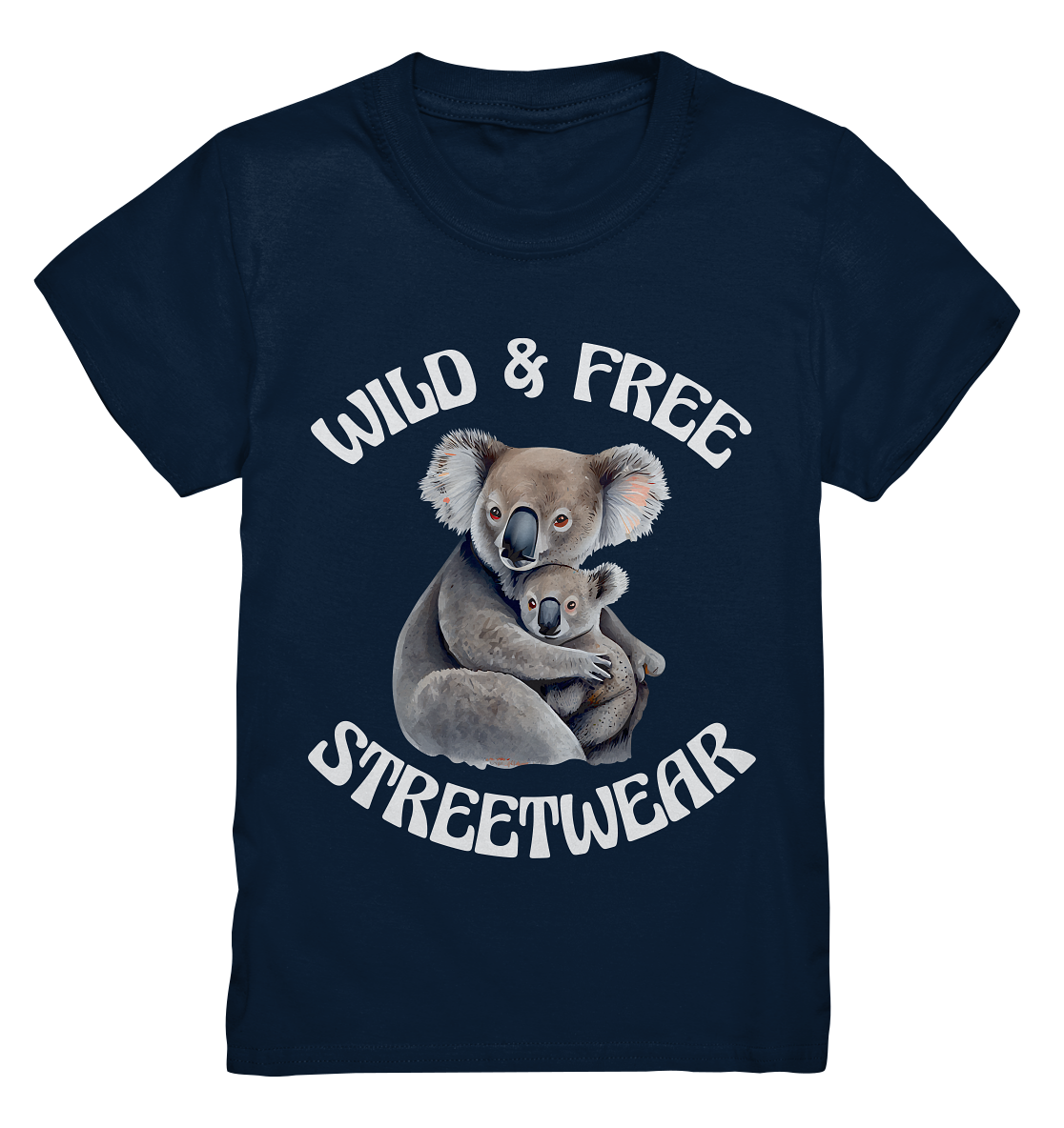 WILD & FREE NO 13 KOALA FAMILY  - STREETWEAR - STATEMENT    - Kids Premium Shirt