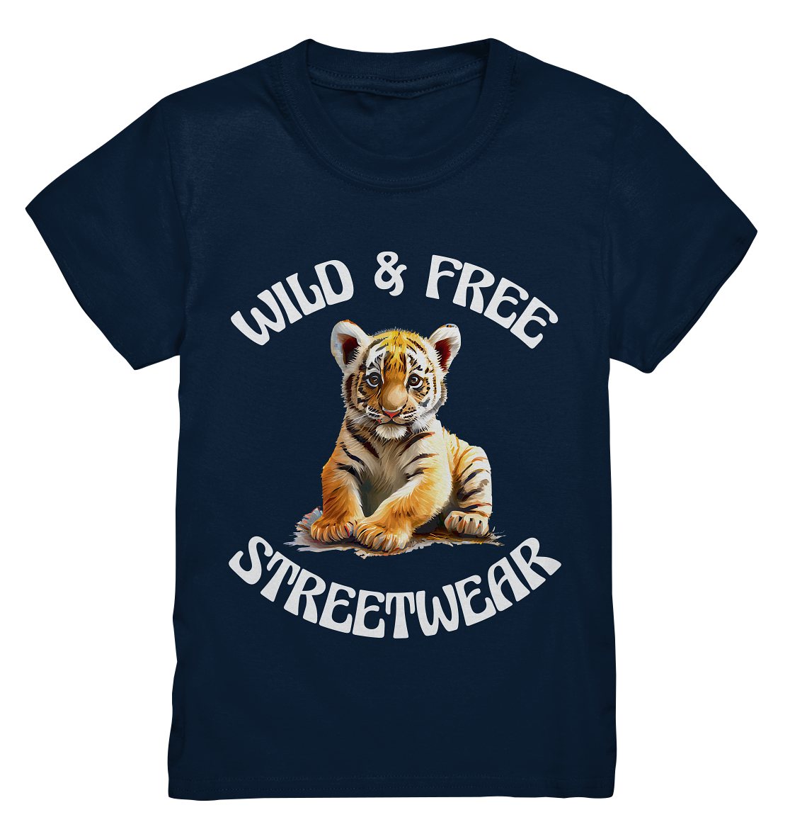 WILD & FREE NO 4 TIGERBABY STREETWEAR - STATEMENT  - Kids Premium Shirt