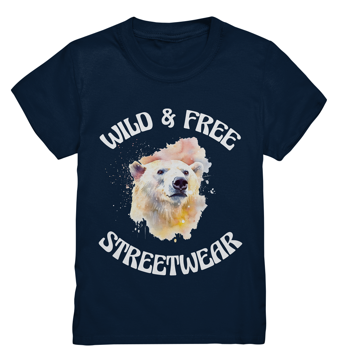 WILD & FREE NO 6 POLAR BEAR - STREETWEAR - STATEMENT - Kids Premium Shirt