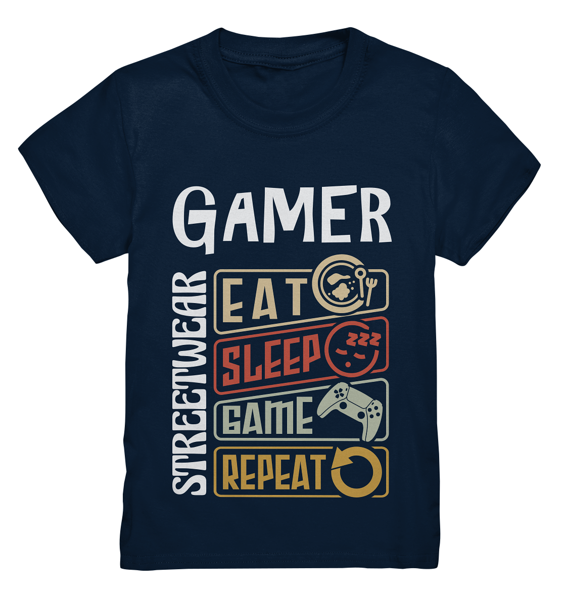 GAMER STREETWEAR - EAT - SLEEP STATEMENT - Kids Premium Shirt