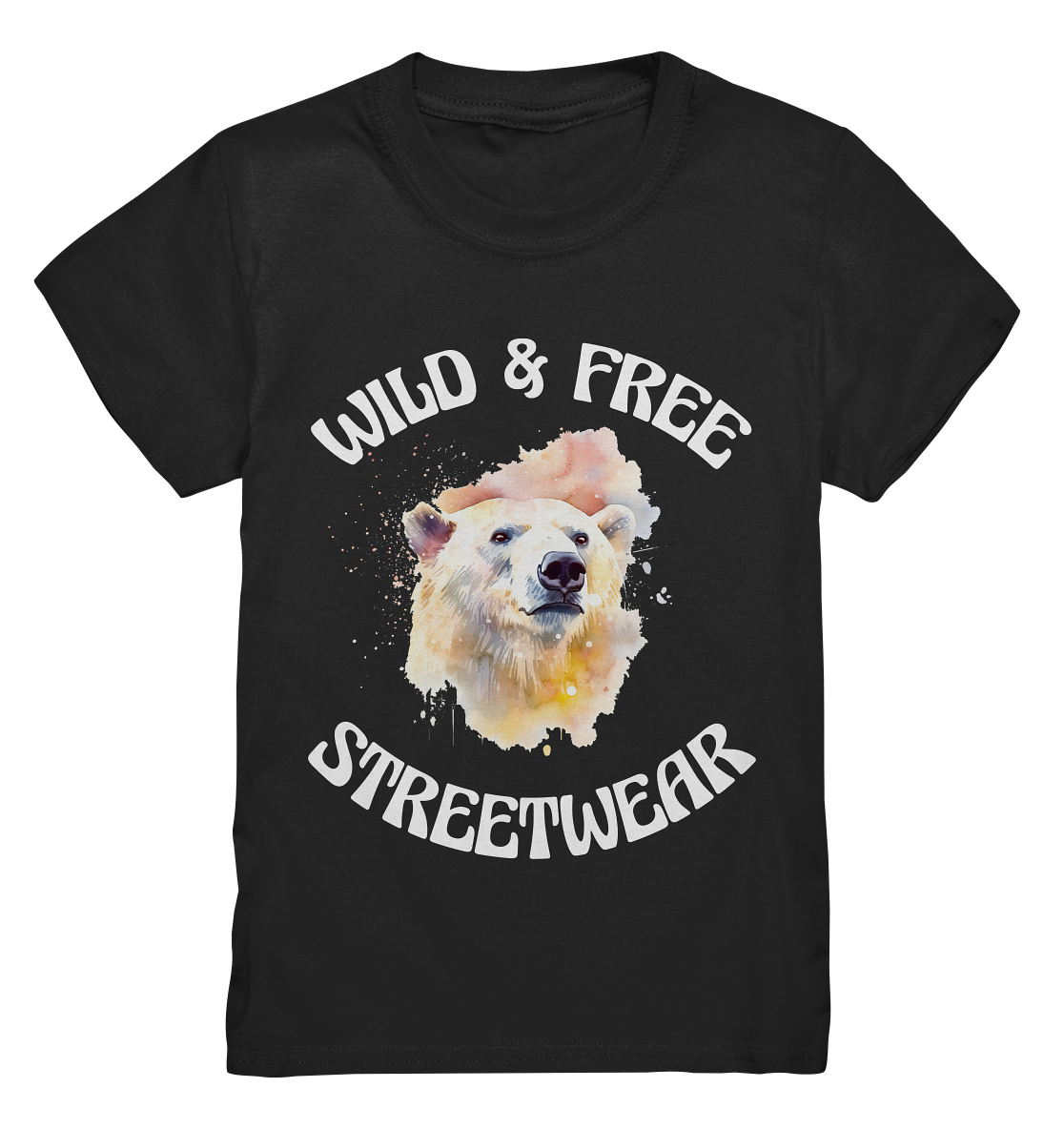 WILD & FREE NO 6 POLAR BEAR - STREETWEAR - STATEMENT - Kids Premium Shirt