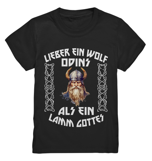 LIEBER EIN WOLF ODINS NO 4  - STREETWEAR - STATEMENT   - Kids Premium Shirt