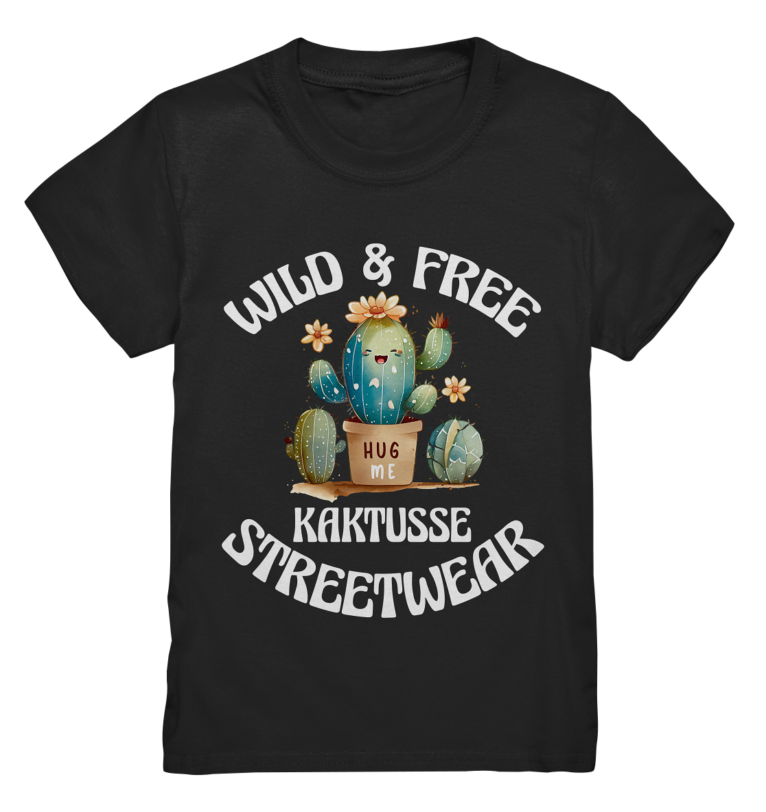 WILD & FREE NO 17 KAKTUSSE  - STREETWEAR - STATEMENT   - Kids Premium Shirt