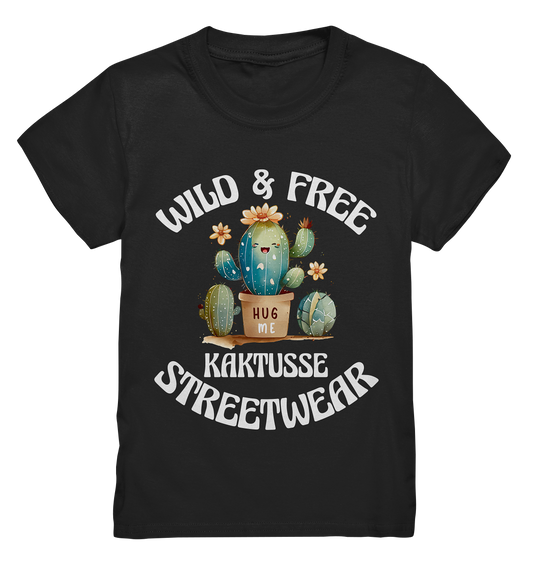 WILD & FREE NO 17 KAKTUSSE  - STREETWEAR - STATEMENT   - Kids Premium Shirt