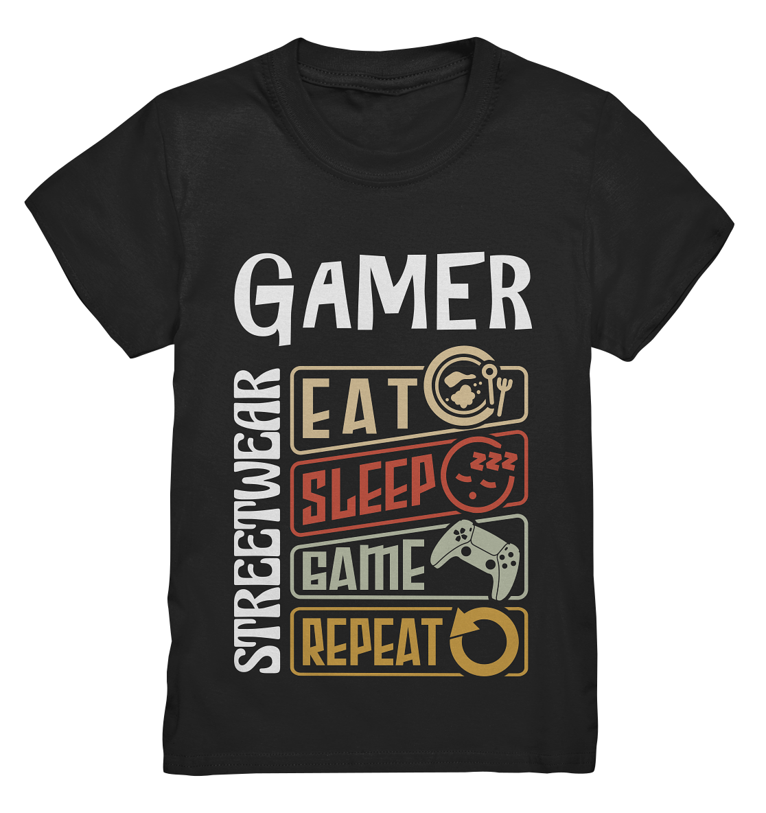 GAMER STREETWEAR - EAT - SLEEP STATEMENT - Kids Premium Shirt