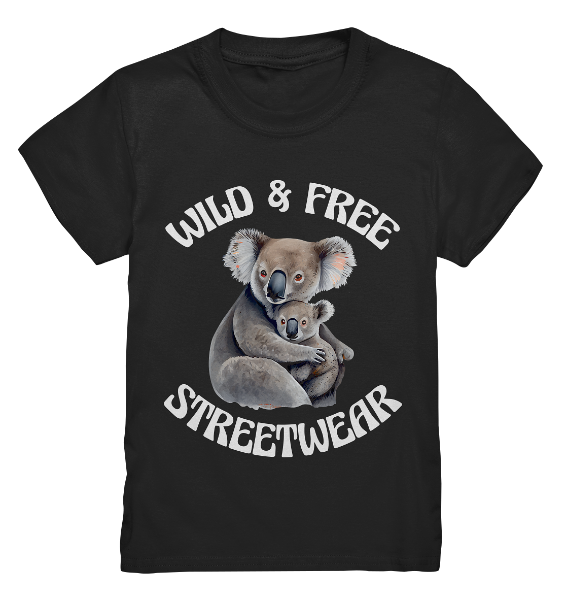 WILD & FREE NO 13 KOALA FAMILY  - STREETWEAR - STATEMENT    - Kids Premium Shirt