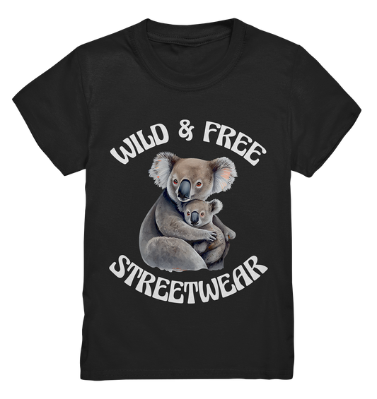 WILD & FREE NO 13 KOALA FAMILY  - STREETWEAR - STATEMENT    - Kids Premium Shirt