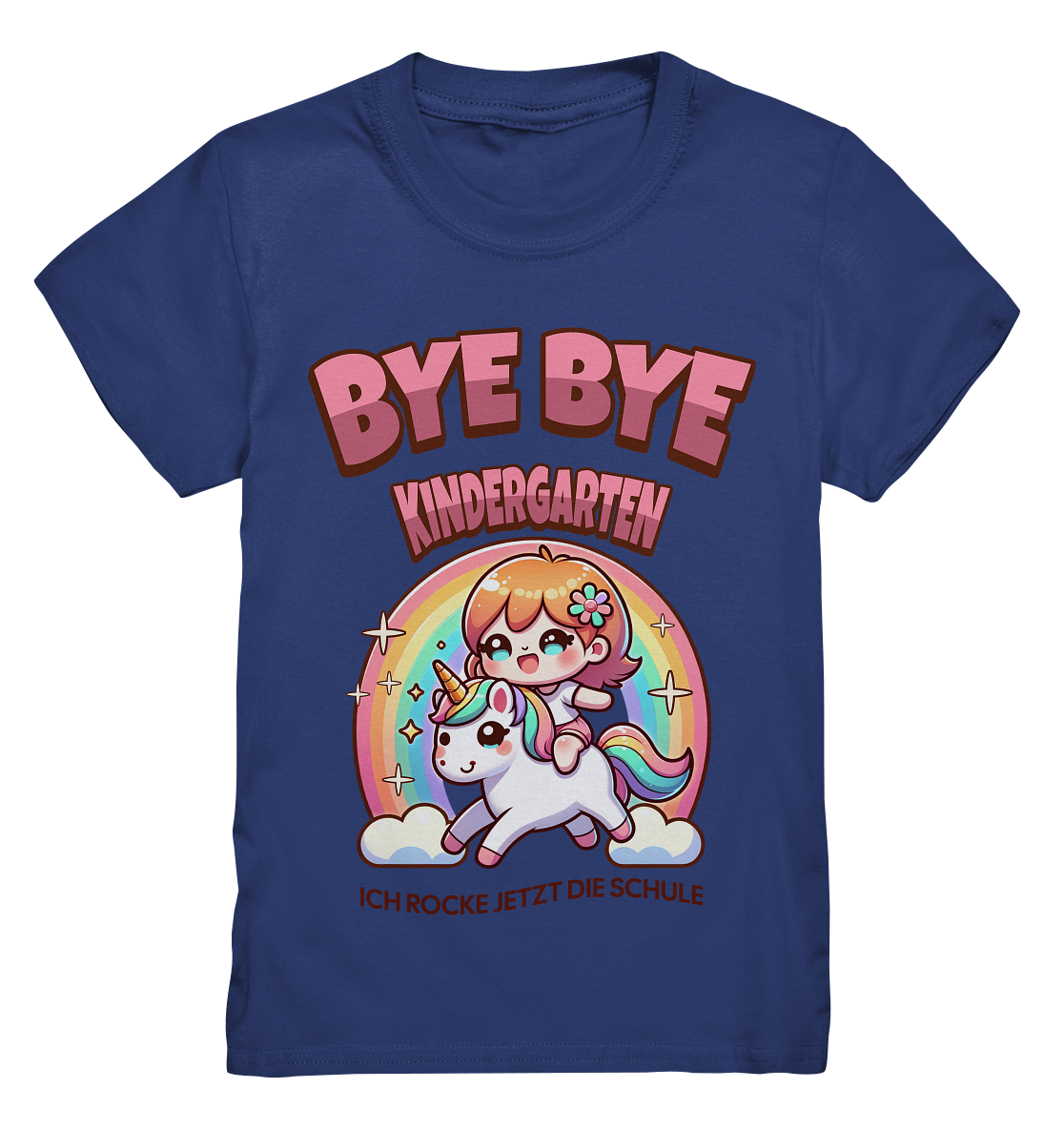 T-Shirt Einhorn Bye Bye Kindergarten  - Kids Premium Shirt