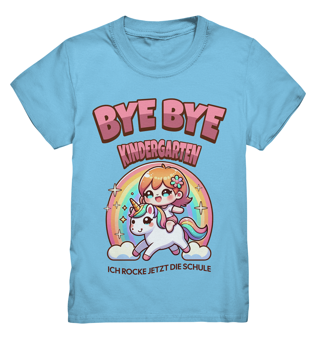 T-Shirt Einhorn Bye Bye Kindergarten  - Kids Premium Shirt