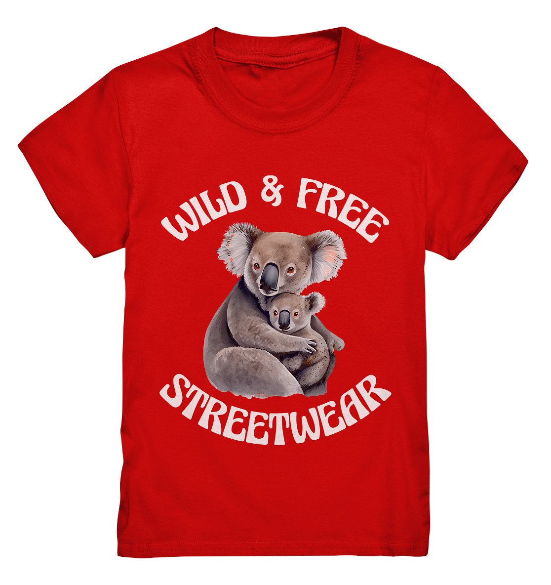 WILD & FREE NO 13 KOALA FAMILY  - STREETWEAR - STATEMENT    - Kids Premium Shirt