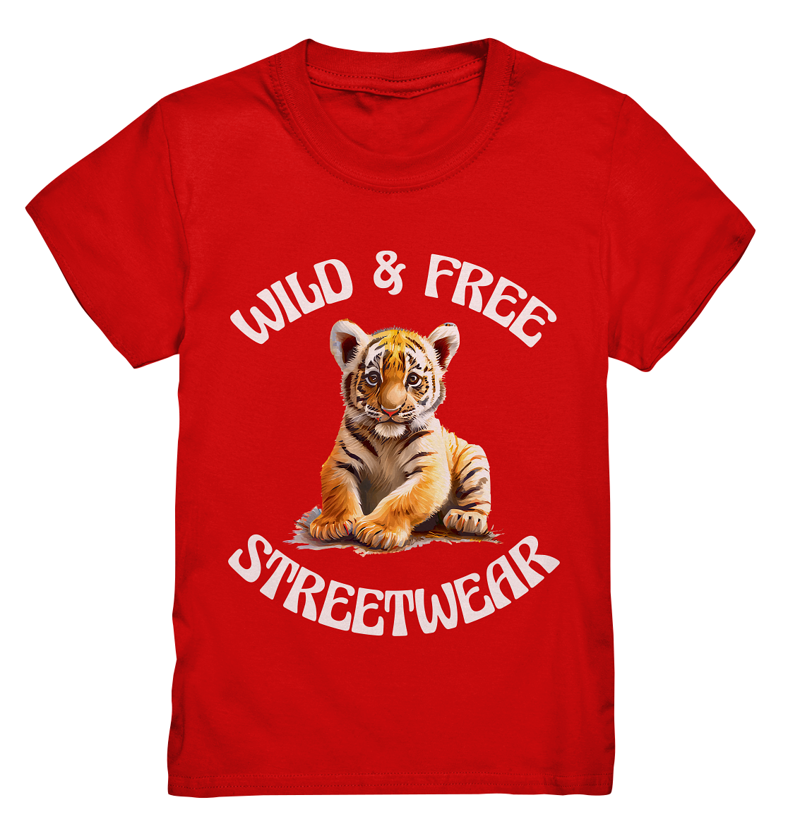 WILD & FREE NO 4 TIGERBABY STREETWEAR - STATEMENT  - Kids Premium Shirt