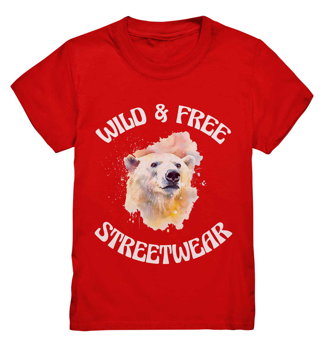 WILD & FREE NO 6 POLAR BEAR - STREETWEAR - STATEMENT - Kids Premium Shirt