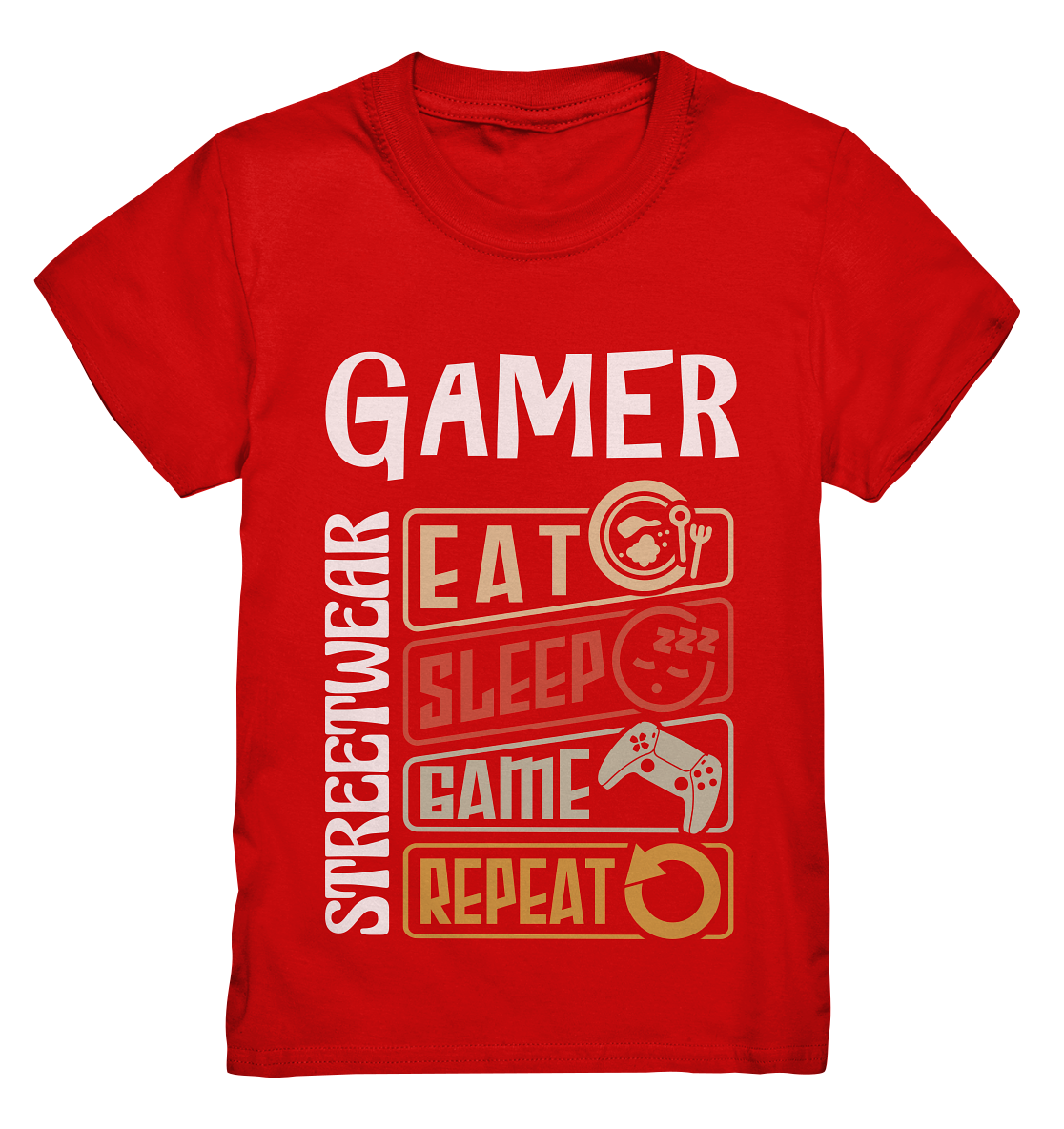 GAMER STREETWEAR - EAT - SLEEP STATEMENT - Kids Premium Shirt