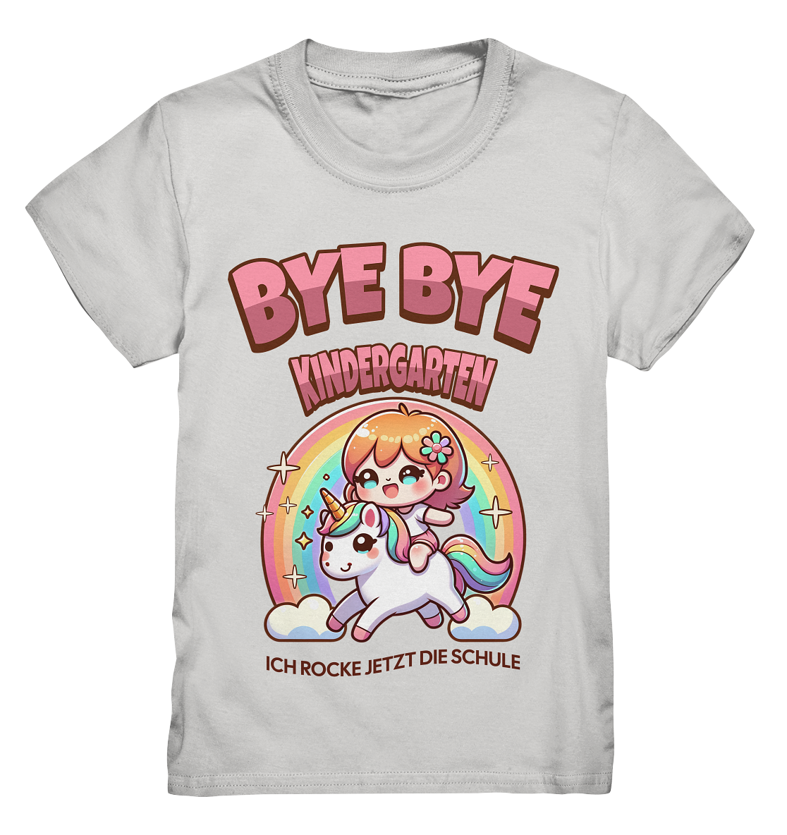 T-Shirt Einhorn Bye Bye Kindergarten  - Kids Premium Shirt