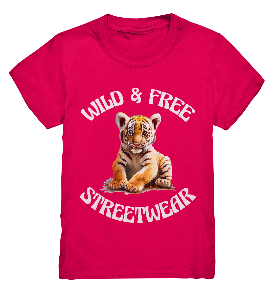 WILD & FREE NO 4 TIGERBABY STREETWEAR - STATEMENT  - Kids Premium Shirt