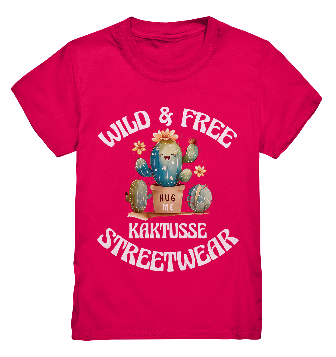 WILD & FREE NO 17 KAKTUSSE  - STREETWEAR - STATEMENT   - Kids Premium Shirt