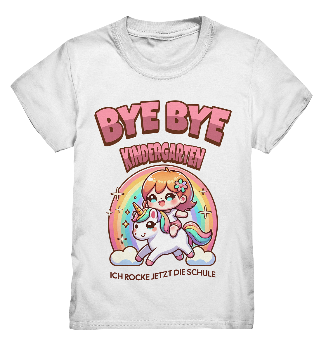 T-Shirt Einhorn Bye Bye Kindergarten  - Kids Premium Shirt