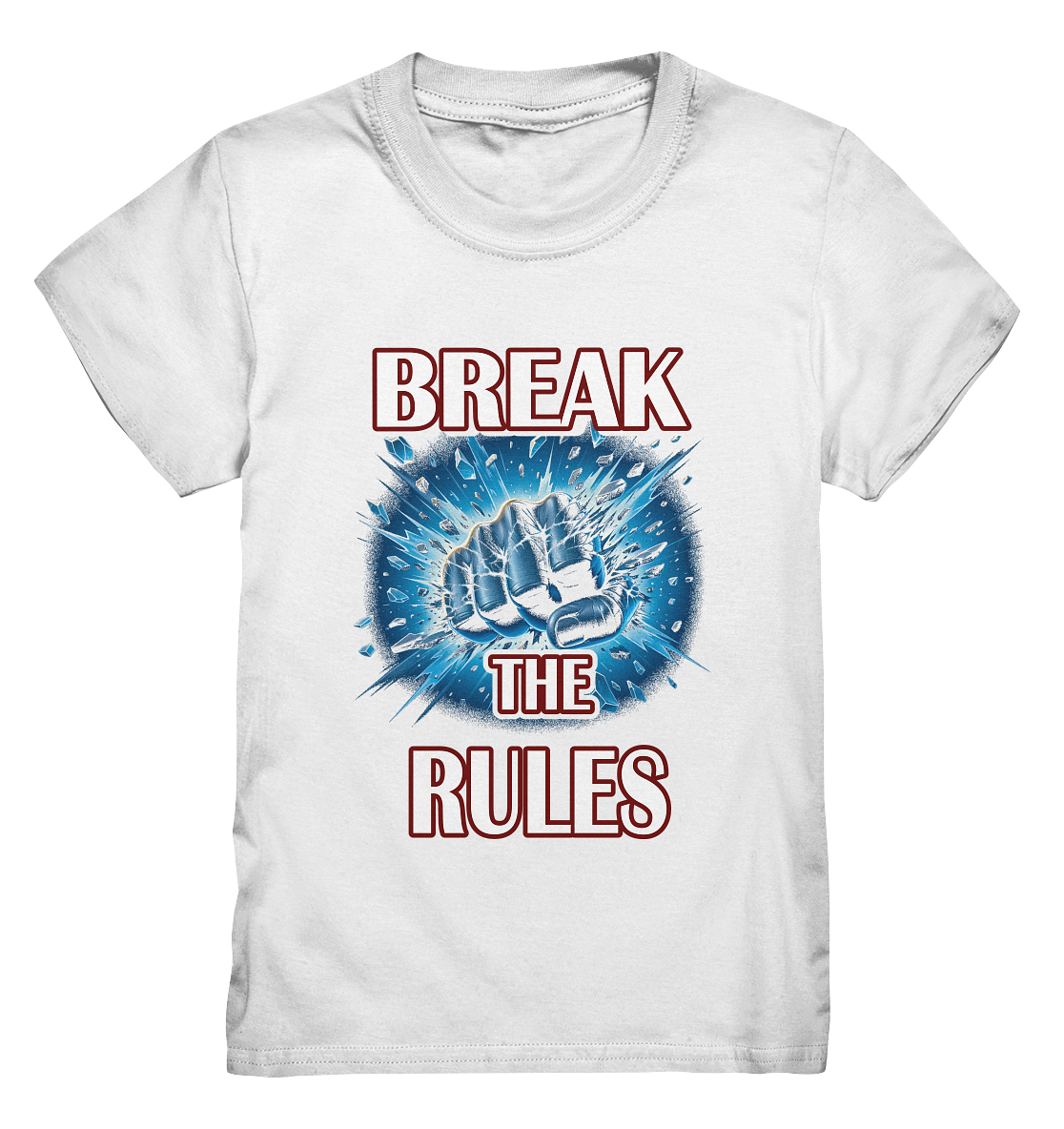 Break the rules, Kinder Premium Shirt weiß