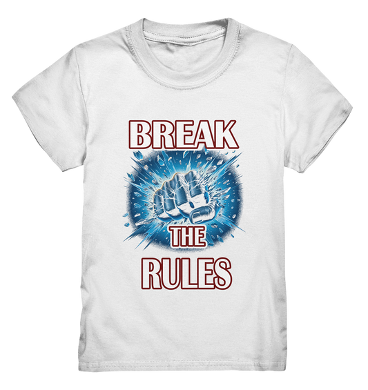 Break the rules, Kinder Premium Shirt weiß