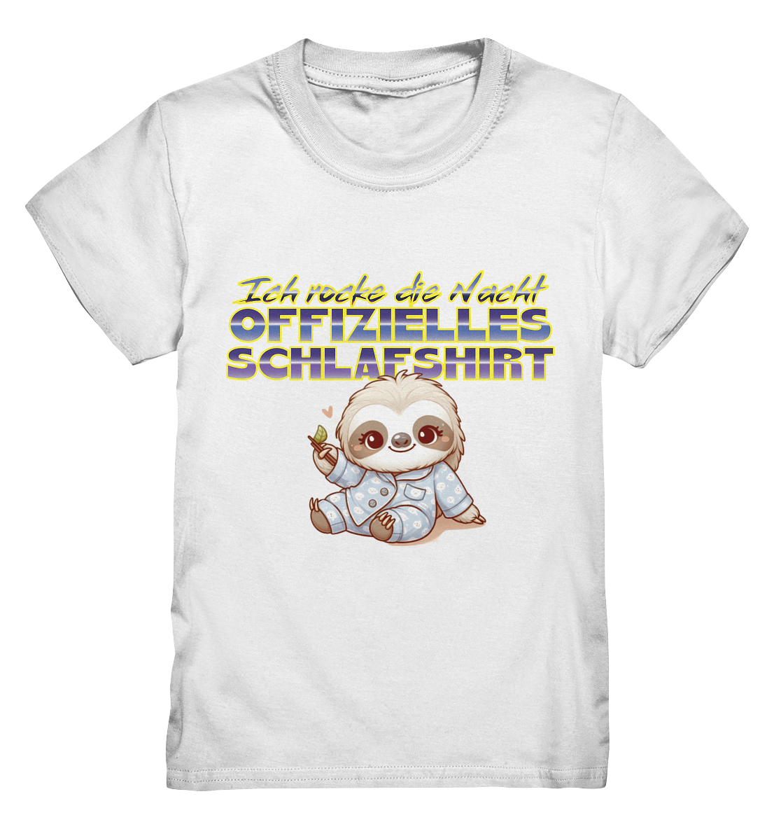 Offizielles Schlafshirt Kinder Premium Shirt weiß