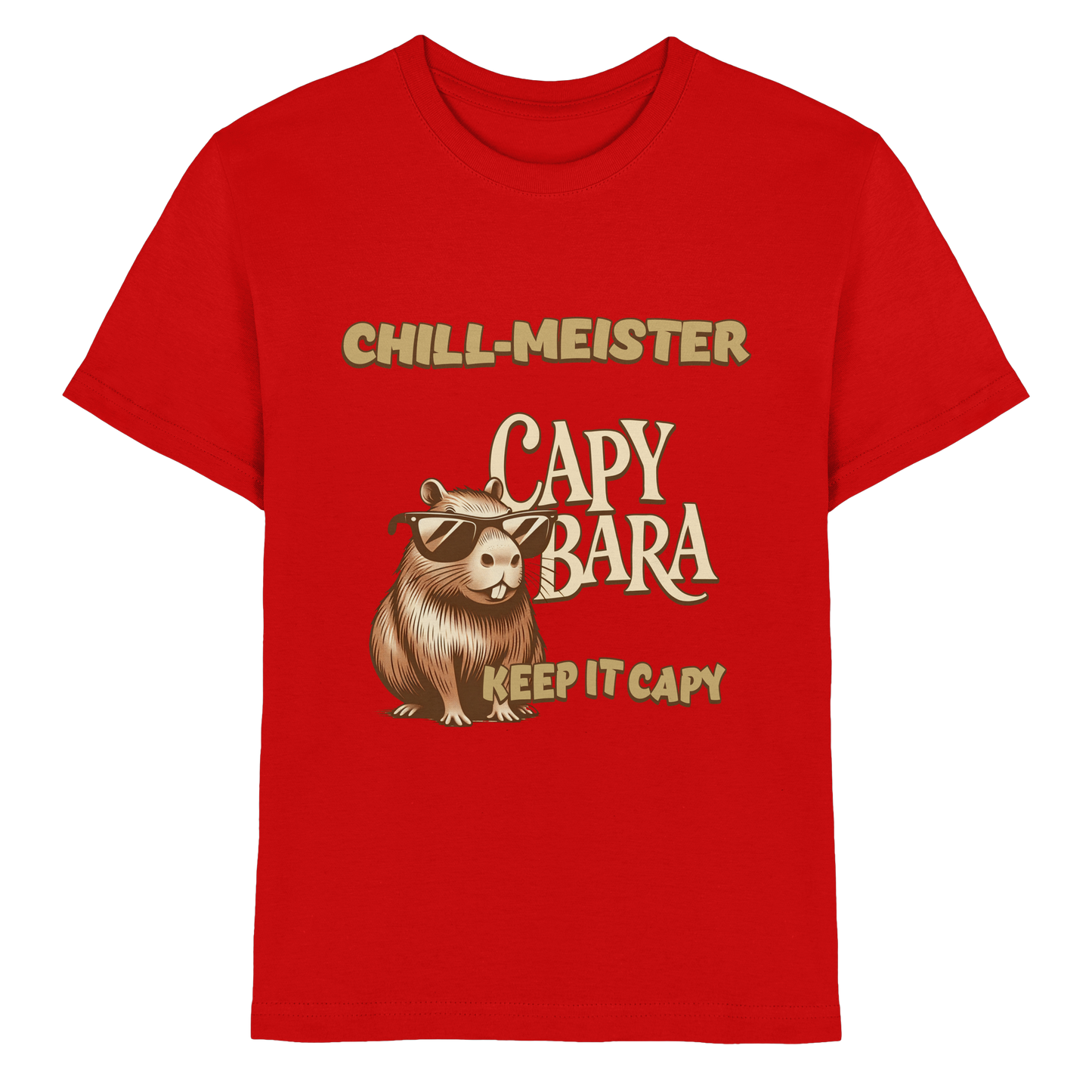 Chill-Meister Capybara – Keep it Capy (Bio & Premium) - Kids Premium Shirt