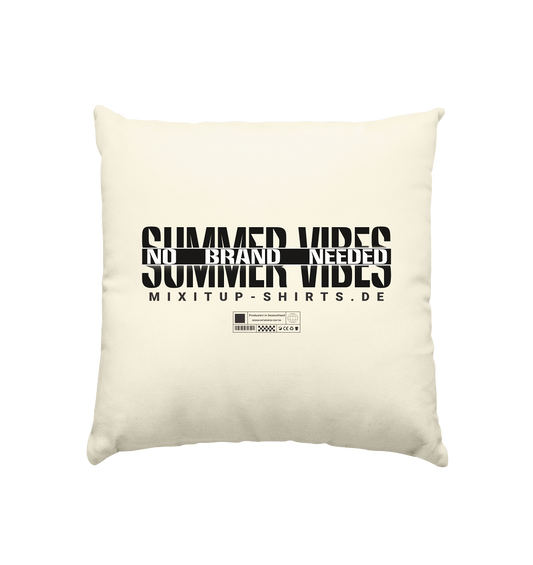 Sommer Shirts und Co - Summer Vibes - Kissen natur 40x40cm