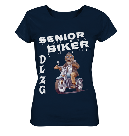 DLzG Opa Biker Fun Motiv 2 - Ladies Organic Basic Shirt