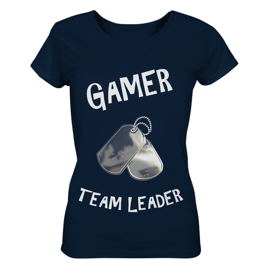 GAMER - TEAM LEADER - HUNDEMARKE - STREETWEAR - STATEMENT  - Ladies Organic Basic Shirt