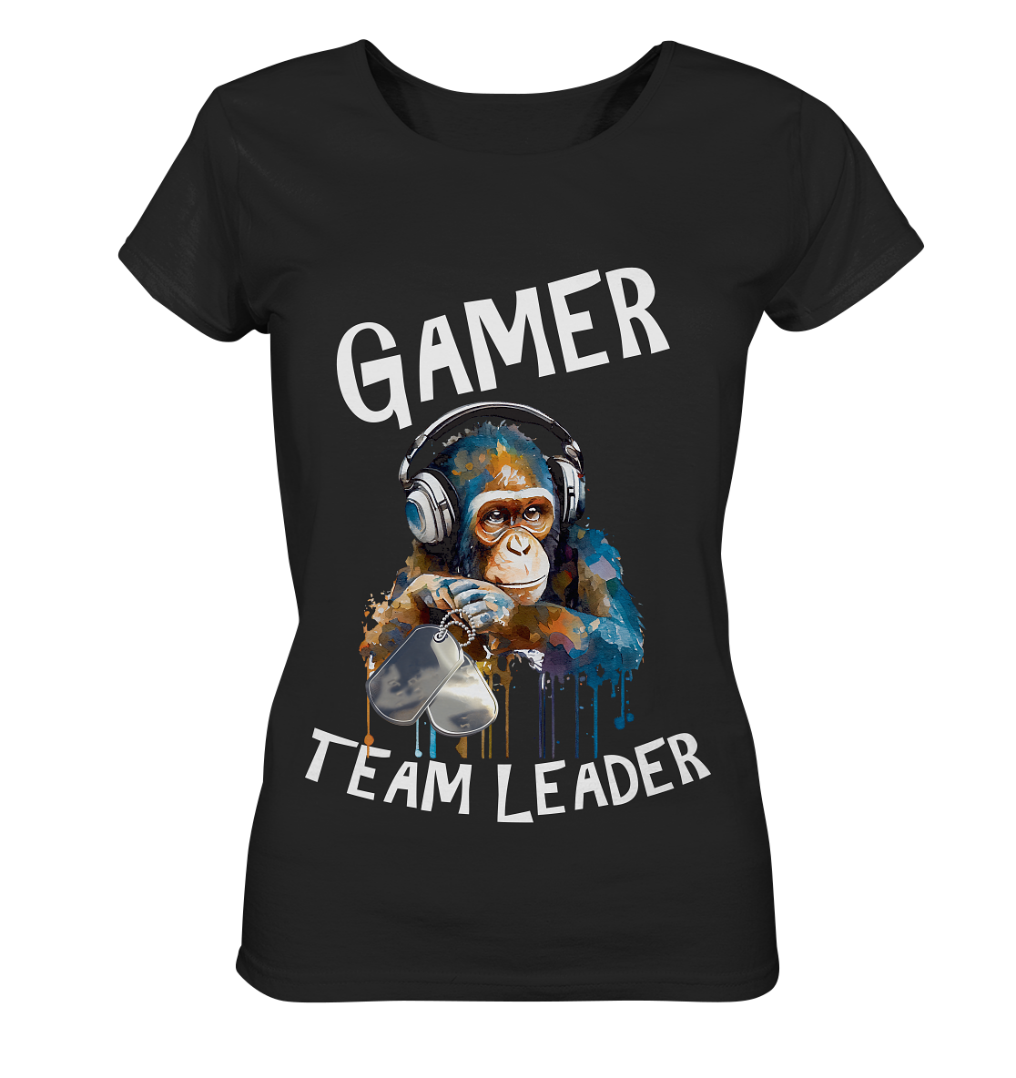 GAMER - TEAM LEADER MONKEY STREETWEAR - STATEMENT - Ladies Organic Basic Shirt