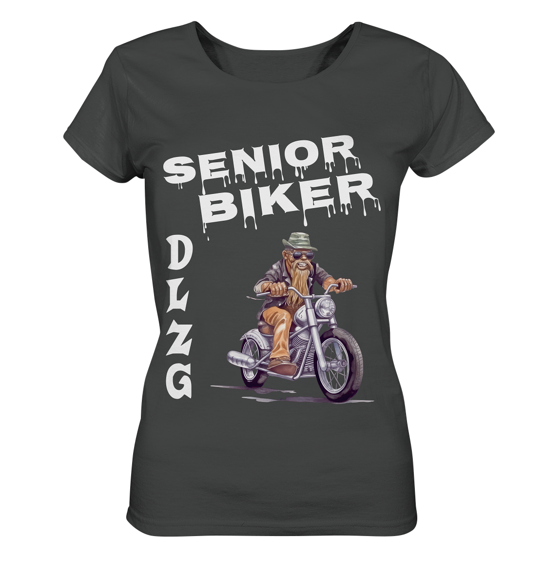 DLzG Opa Biker Fun Motiv 1- Damen Organic Basic Shirt