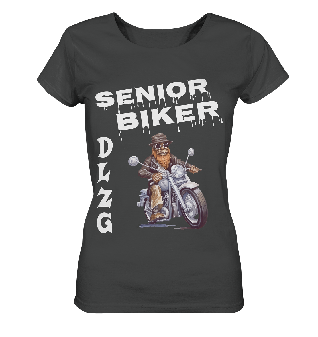 DLzG Opa Biker Fun Motiv 3- Ladies Organic Basic Shirt