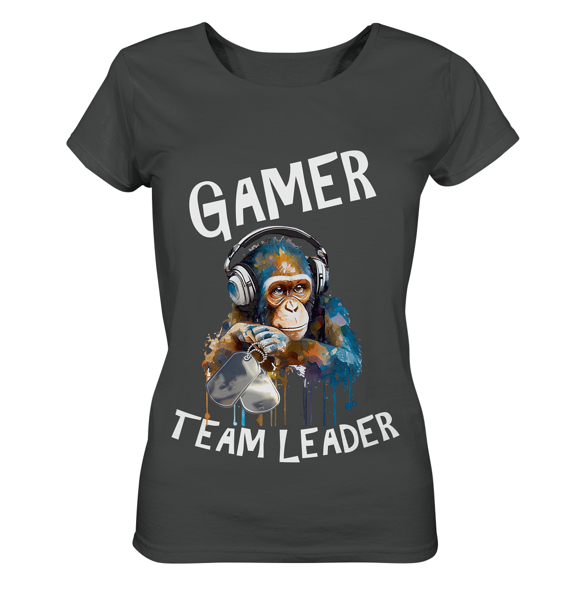 GAMER - TEAM LEADER MONKEY STREETWEAR - STATEMENT - Ladies Organic Basic Shirt