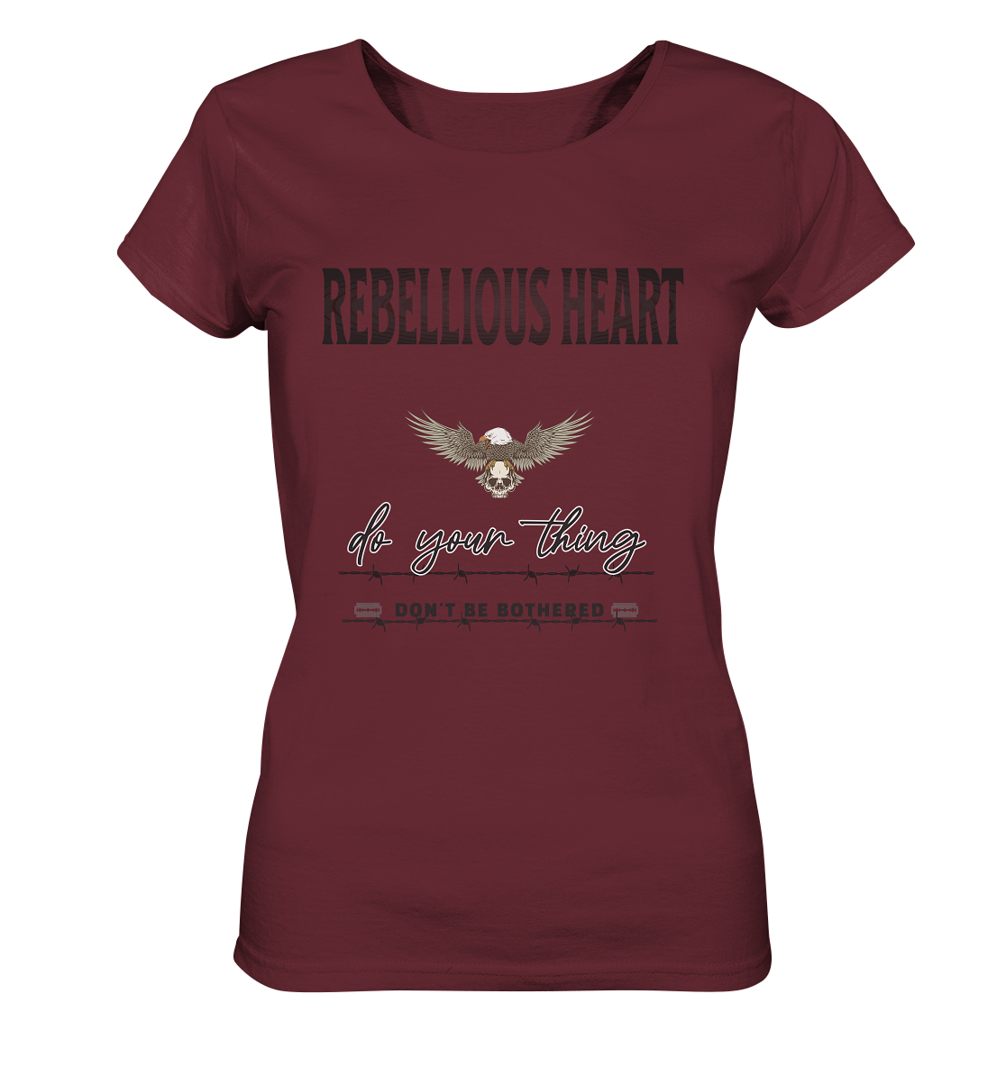 Rebellisches Herz Streetwear - Ladies Organic Basic Shirt