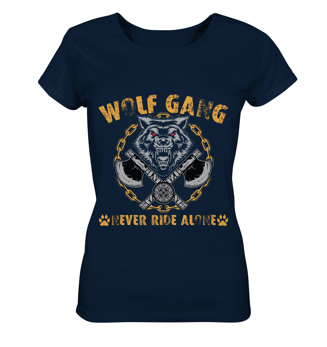 Wolfgang - NEVER RIDE ALONE - Ladies Organic Shirt