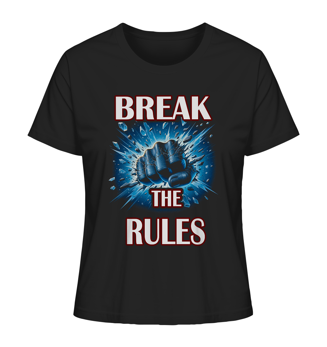 Break the rules, Damen Organic Shirt schwarz