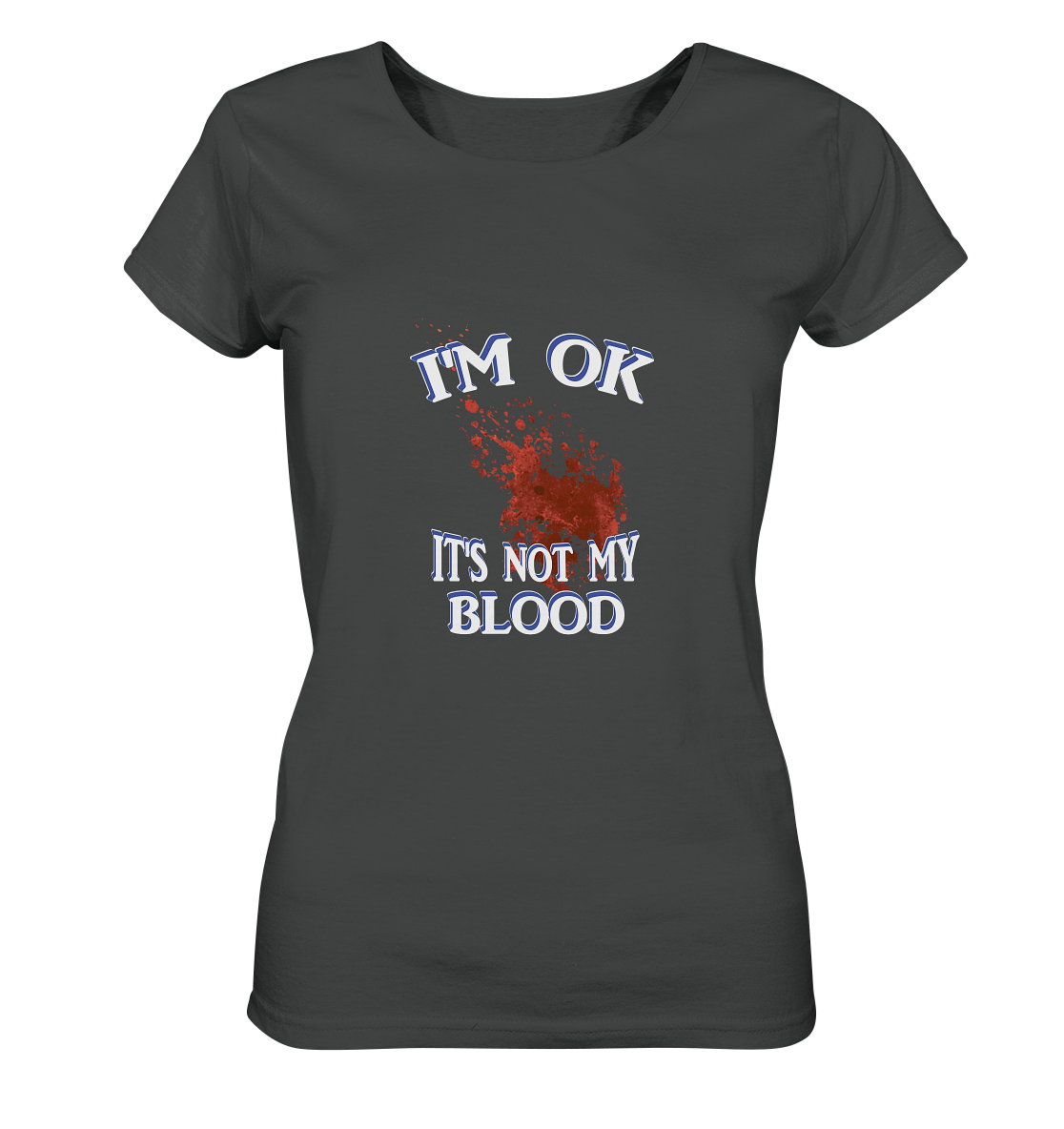 I'M OK - IT'S NOT MY BLOOD NO 3  - Ladies Organic Shirt