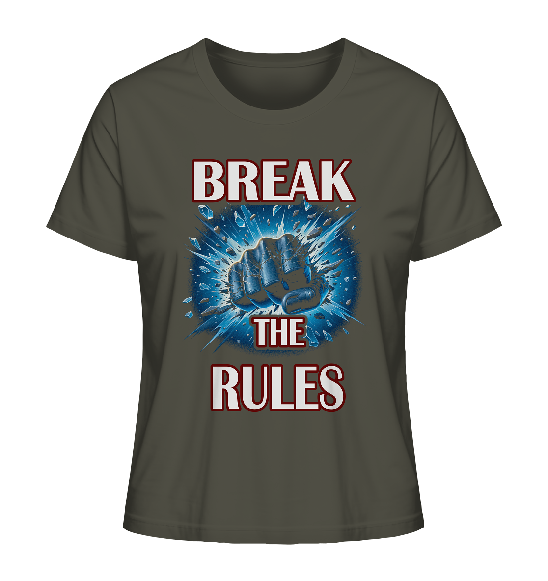 Break the rules, Damen Organic Shirt gruen