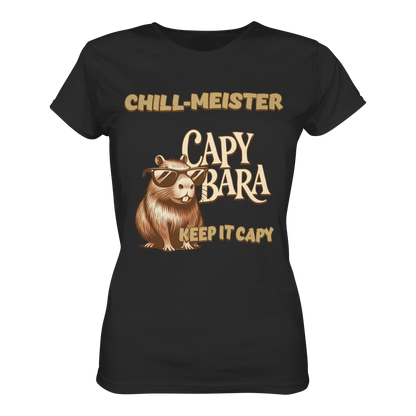 Chill-Meister Capybara – Keep it Capy (Bio & Premium) - Ladies Organic Shirt