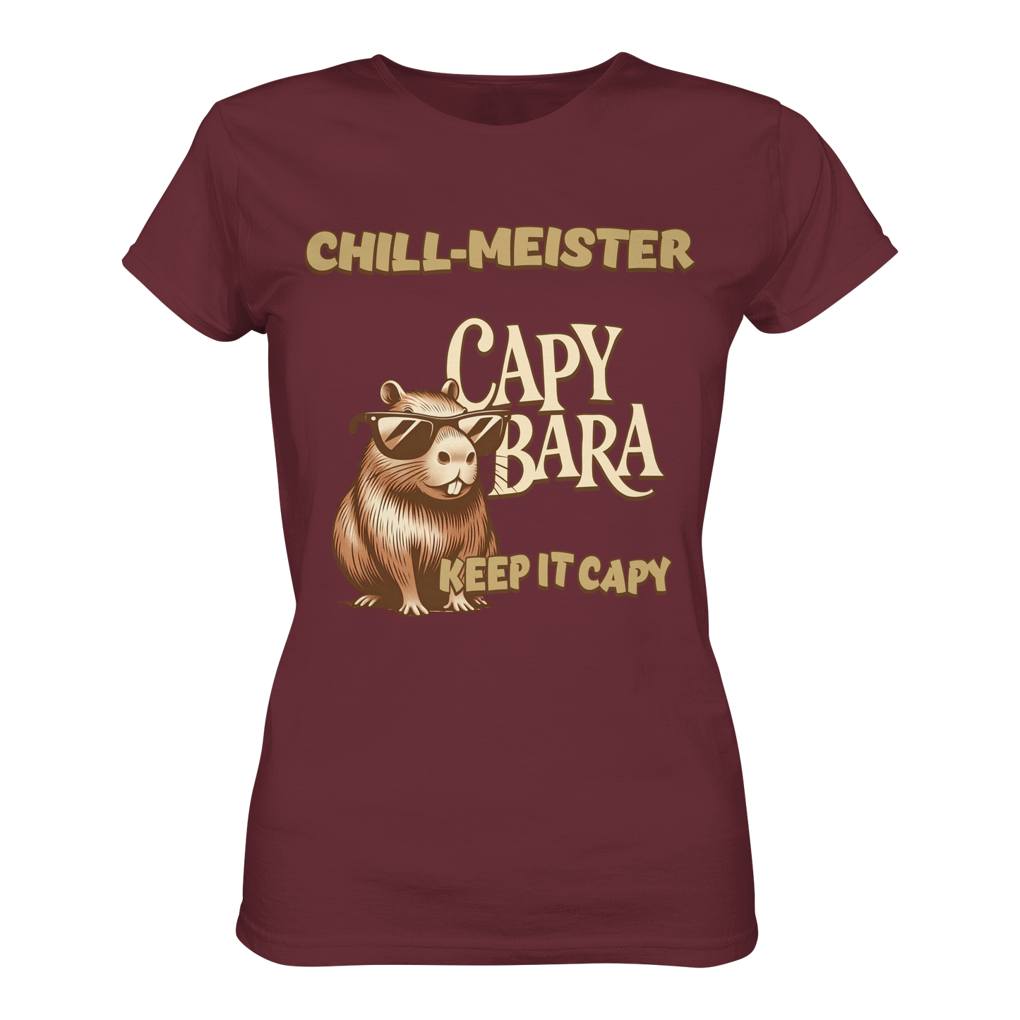 Chill-Meister Capybara – Keep it Capy (Bio & Premium) - Ladies Organic Shirt
