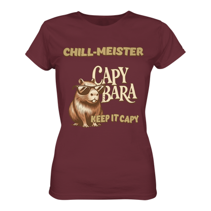 Chill-Meister Capybara – Keep it Capy (Bio & Premium) - Ladies Organic Shirt