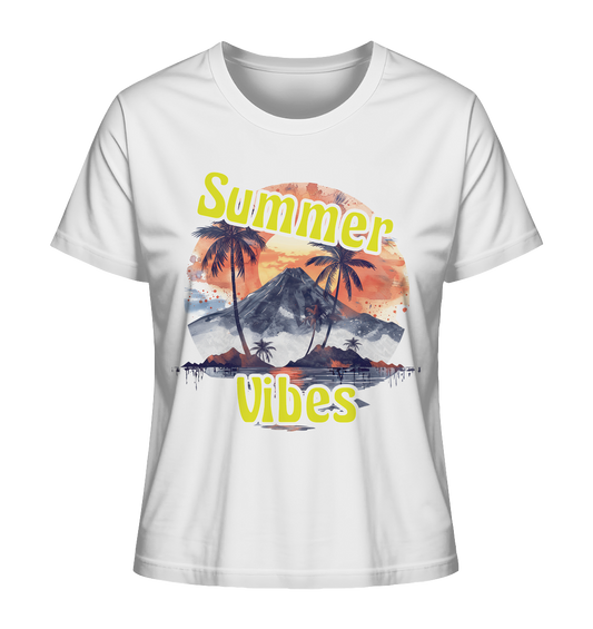 Sommer Shirt - Summer Vibes  - Ladies Organic Shirt