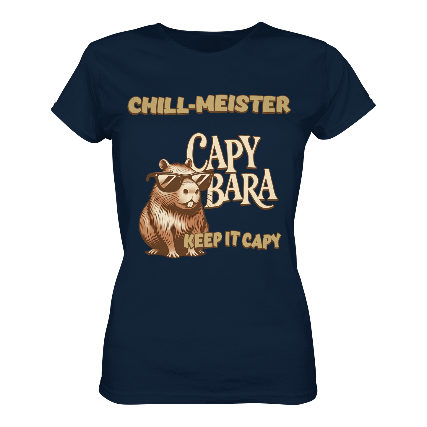 Chill-Meister Capybara – Keep it Capy (Bio & Premium) - Ladies Organic Shirt