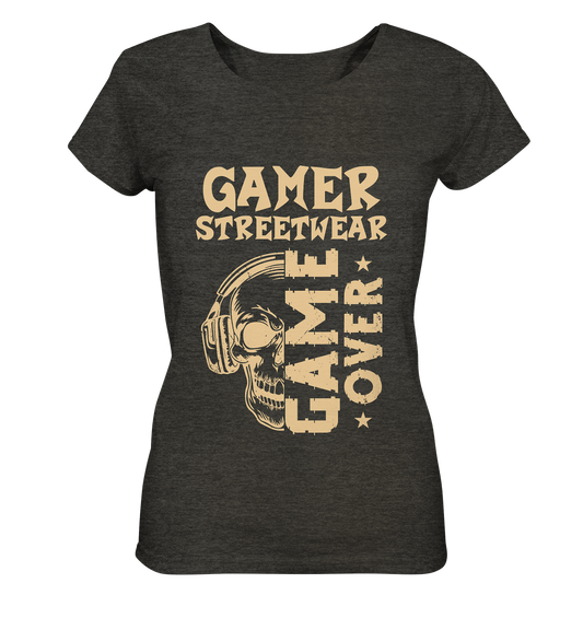 GAME OVER - GAMER STREETWEAR - STATEMENTS - Ladies Organic Shirt (meliert)