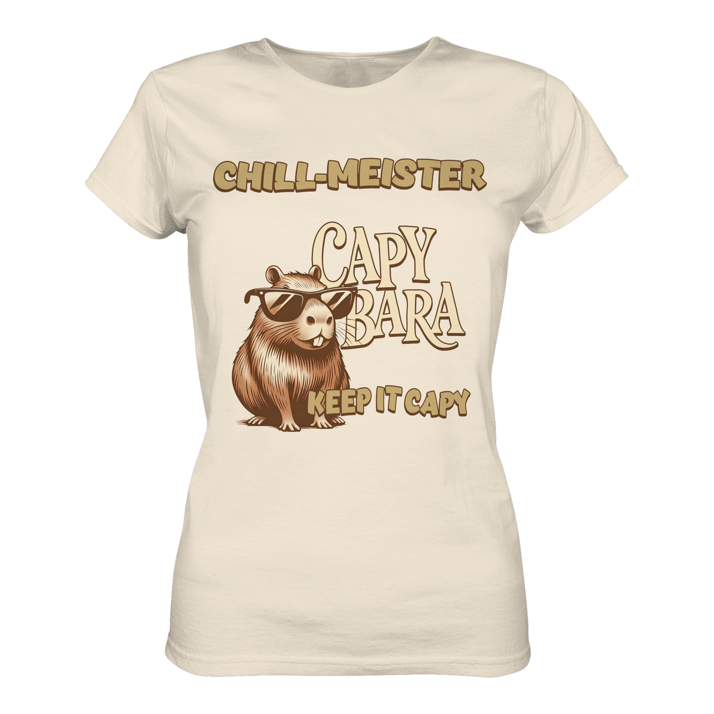 Chill-Meister Capybara – Keep it Capy (Bio & Premium) - Ladies Organic Shirt