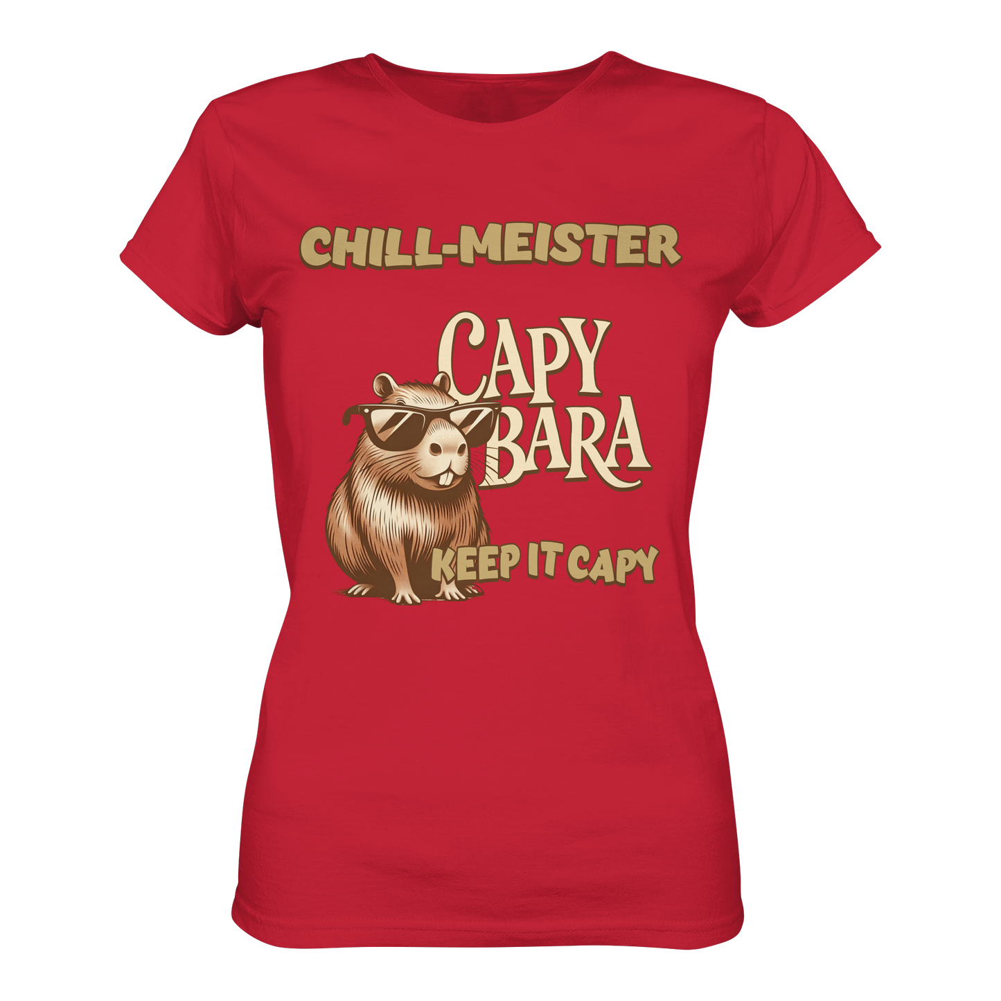 Chill-Meister Capybara – Keep it Capy (Bio & Premium) - Ladies Organic Shirt