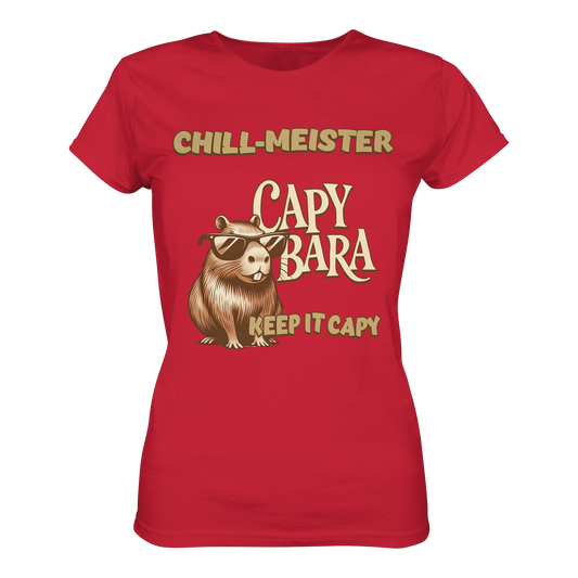 Chill-Meister Capybara – Keep it Capy (Bio & Premium) - Ladies Organic Shirt