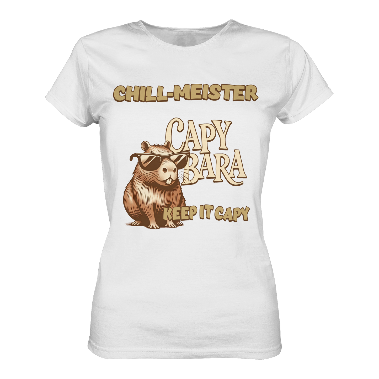 Chill-Meister Capybara – Keep it Capy (Bio & Premium) - Ladies Organic Shirt