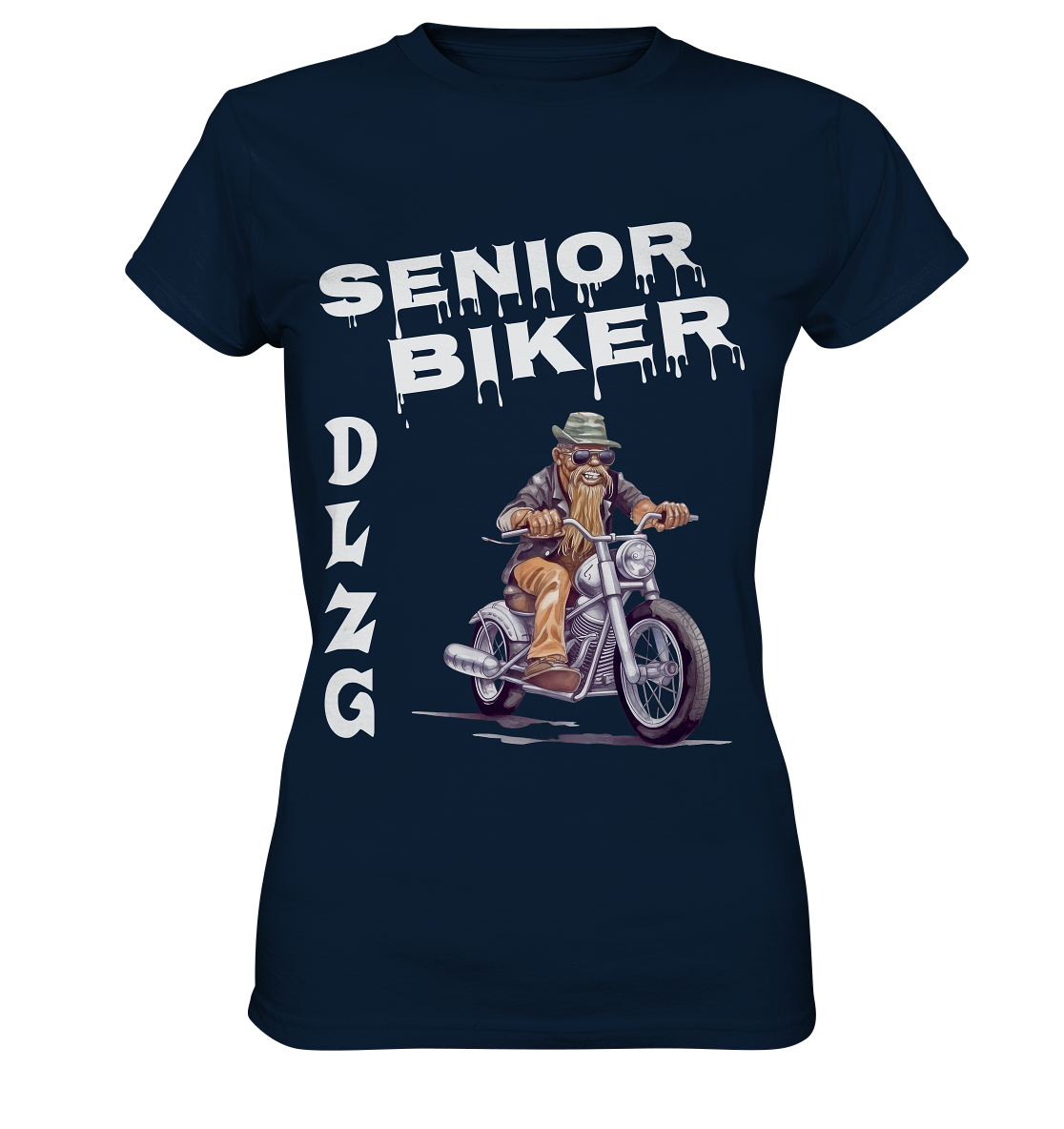 DLzG Opa Biker Fun Motiv 1- Damen Premium Shirt