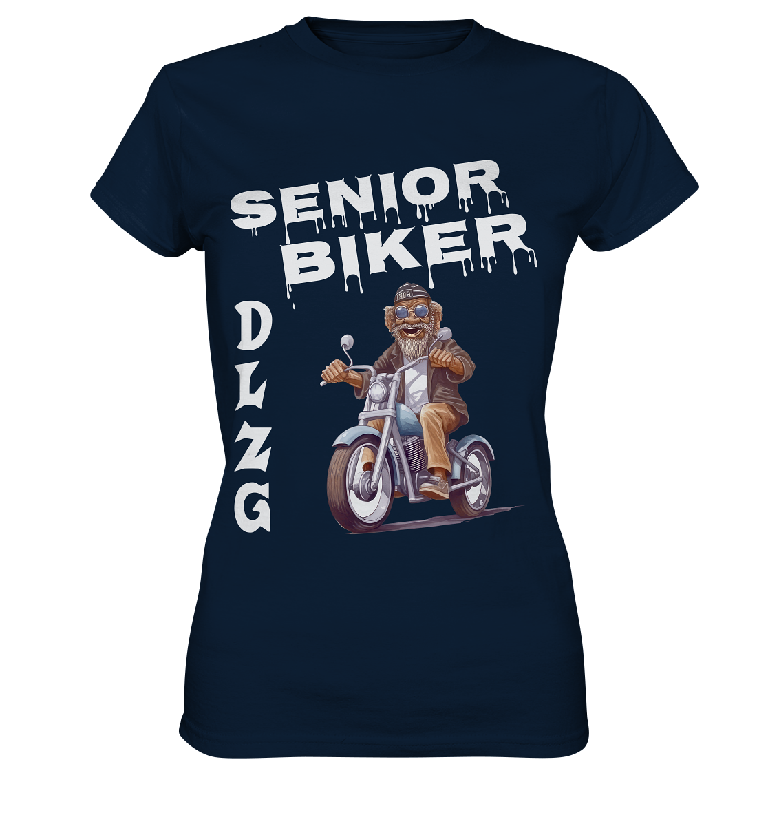 DLzG Opa Biker Fun Motiv 2- Ladies Premium Shirt