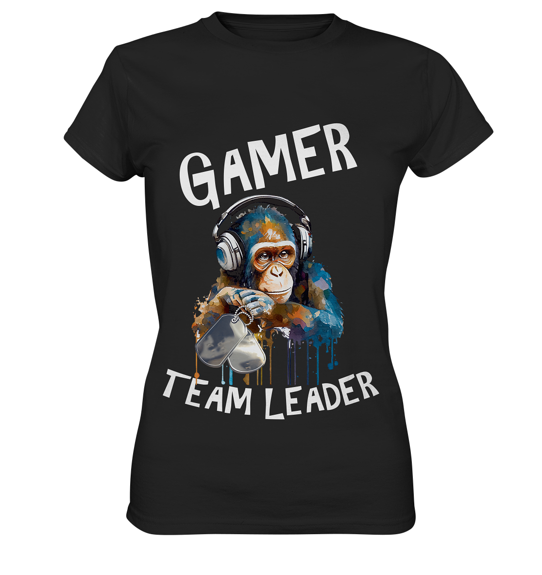 GAMER - TEAM LEADER MONKEY STREETWEAR - STATEMENT - Ladies Premium Shirt